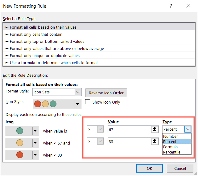 FormatBasedValuesIconSetValues-Excel