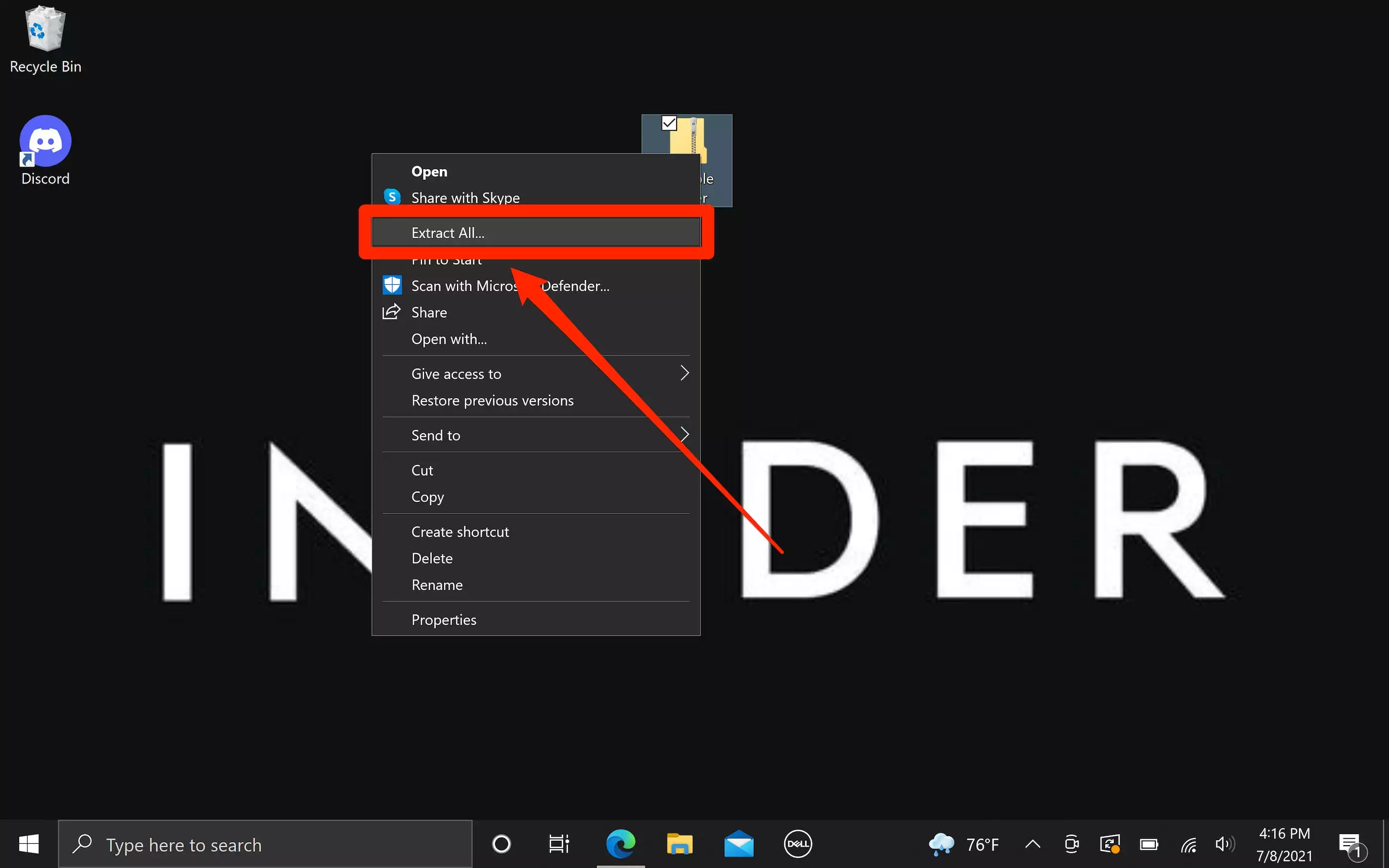 如何在 Windows 10 中压缩和解压缩文件 如何在 Windows 10 中压缩和解压缩文件