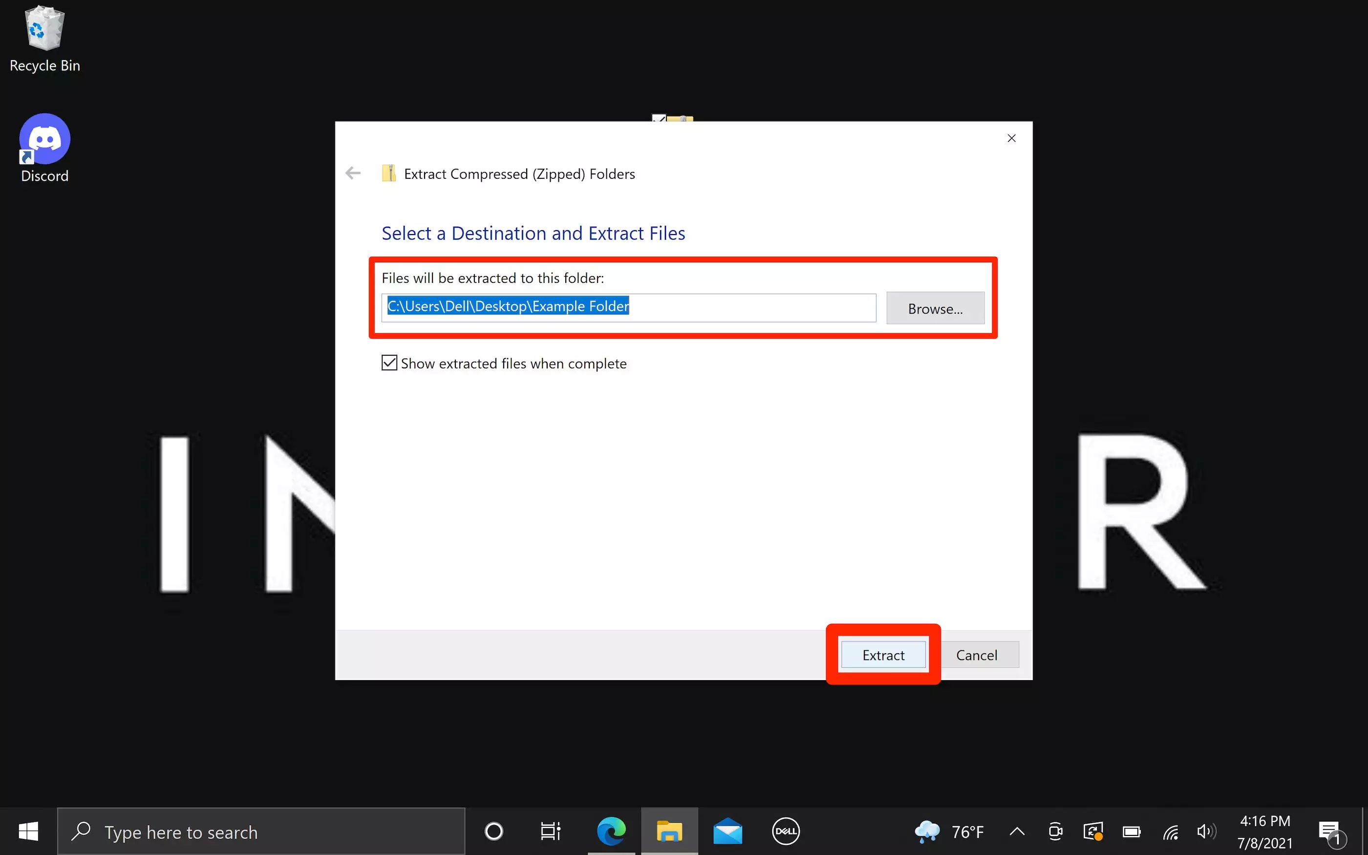 如何在 Windows 10 中压缩和解压缩文件