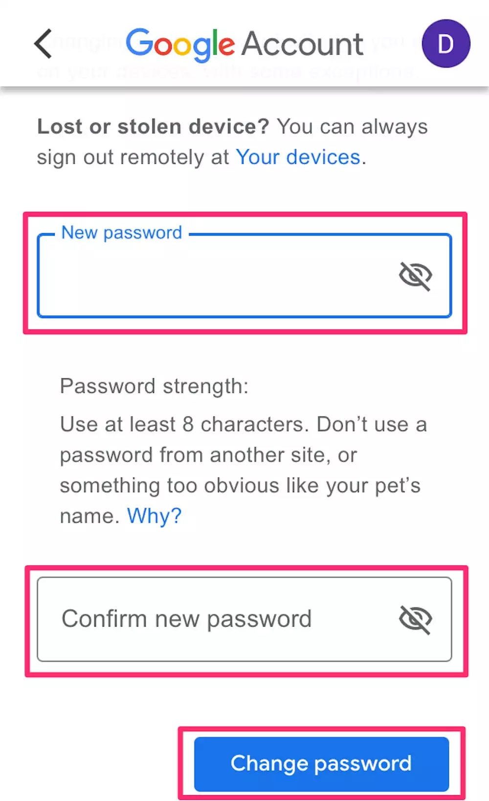 如何在任何设备上更改 Gmail 密码，以及更改密码后会发生什么