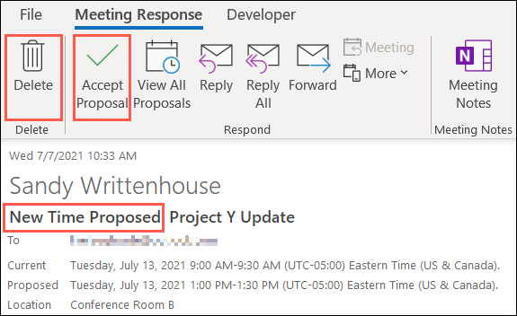 如何在 Microsoft Outlook 日历中管理新的时间建议