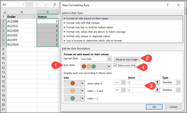 SampleIconSetRule-Excel