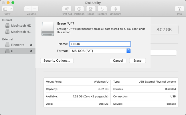 如何在 Mac 上创建可启动的 Linux Live USB