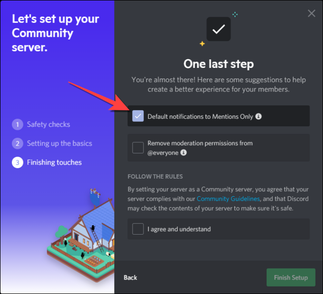 Select-the-box-for-default-notifications-to-mentions-only