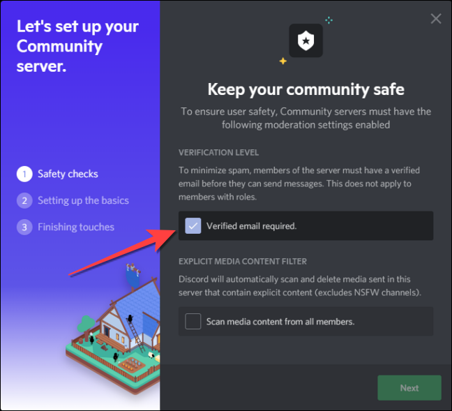 Select-the-box-for-verified-email-required-in-Discord