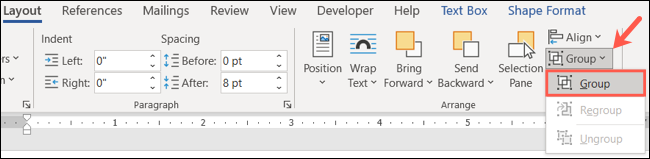 如何在 Microsoft Word 中对形状和对象进行分组和取消分组 如何在 Microsoft Word 中对形状和对象进行分组和取消分组