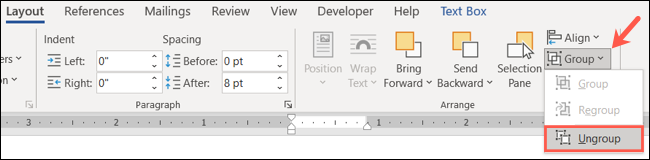如何在 Microsoft Word 中对形状和对象进行分组和取消分组 如何在 Microsoft Word 中对形状和对象进行分组和取消分组