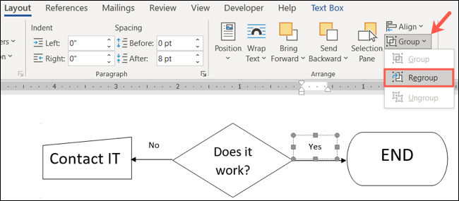 如何在 Microsoft Word 中对形状和对象进行分组和取消分组 如何在 Microsoft Word 中对形状和对象进行分组和取消分组