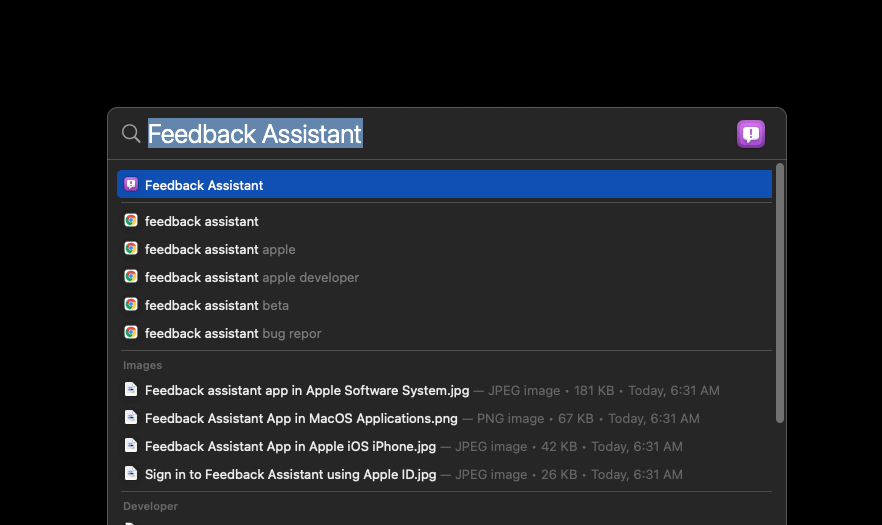 Spotlight_Search_Feedback_Assistant