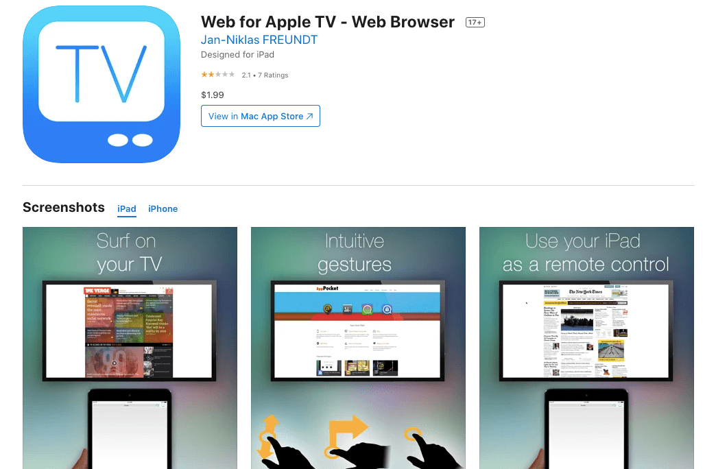 2021 年适用于 Apple TV 的 3+ 款最佳网络浏览器 [Apps Store 可用]