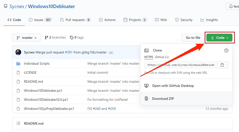 Windows-bebloatr-github