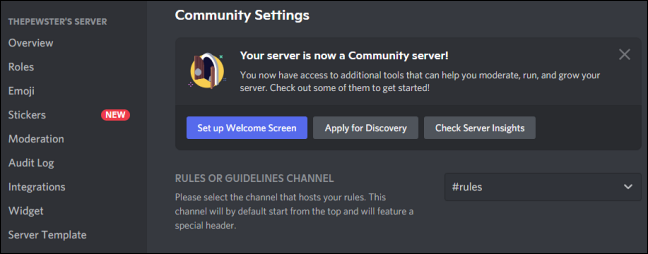 Your-Server-is-now-a-Community-Server-message-in-Discord