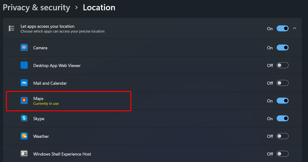 apps-currently-using-location-windows-11