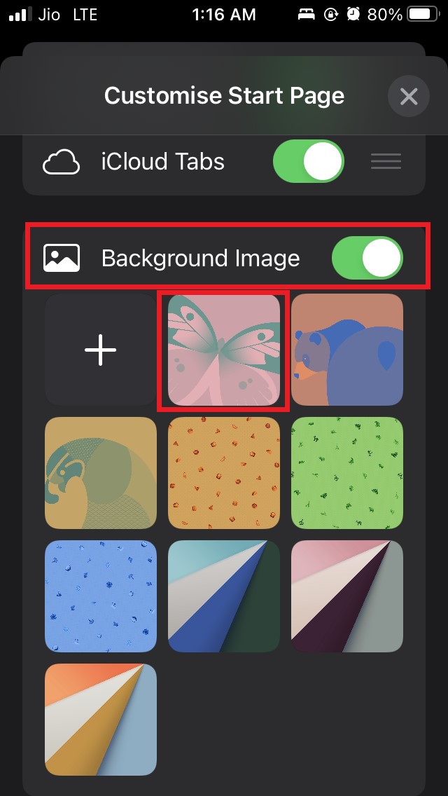 enable-and-select-background-image-Safari
