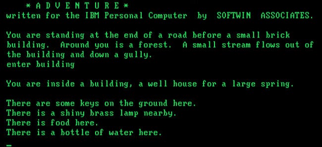 如何玩微软冒险,世界上第一个 IBM PC 游戏 如何玩微软冒险,世界上第一个 IBM PC 游戏