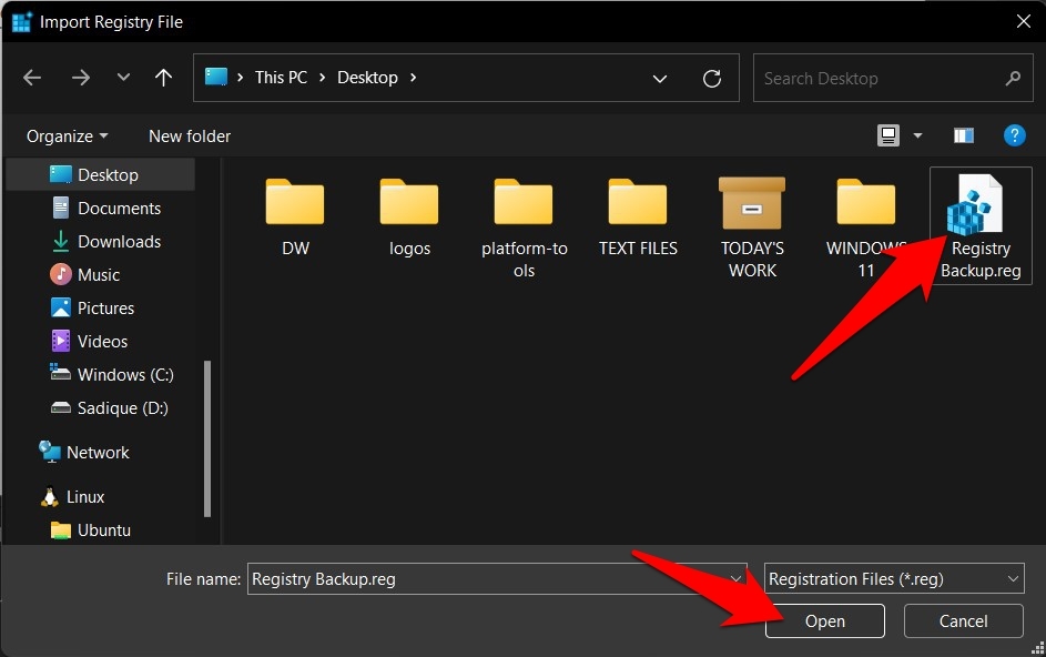load-registry-backup-file-windows-11
