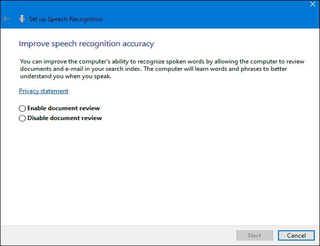 如何在 Windows 10 中用你的声音打字