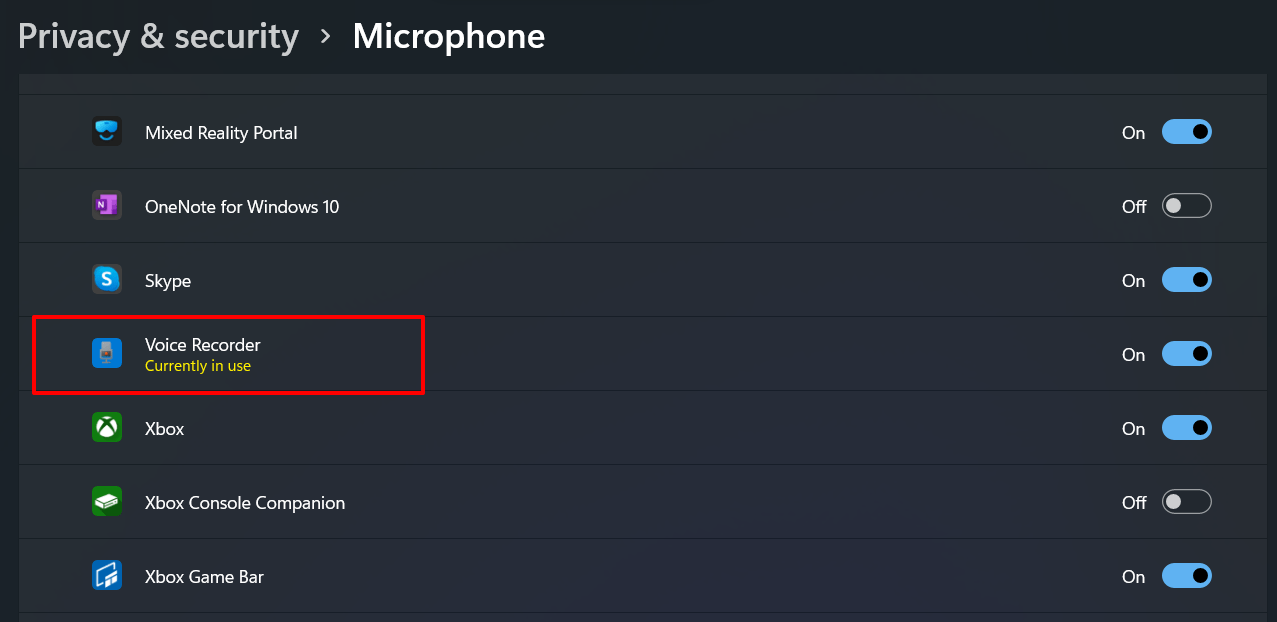 voice-recorder-currently-in-use-windows-11