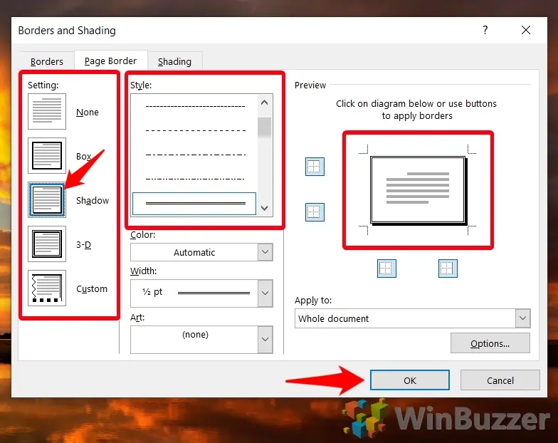 如何在 Microsoft Word 中添加页面边框 如何在 Microsoft Word 中添加页面边框