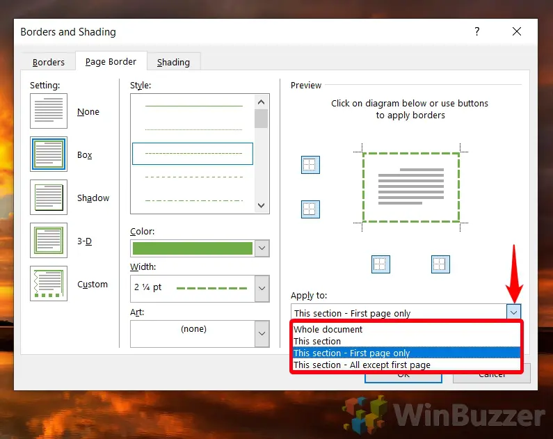 如何在 Microsoft Word 中添加页面边框 如何在 Microsoft Word 中添加页面边框