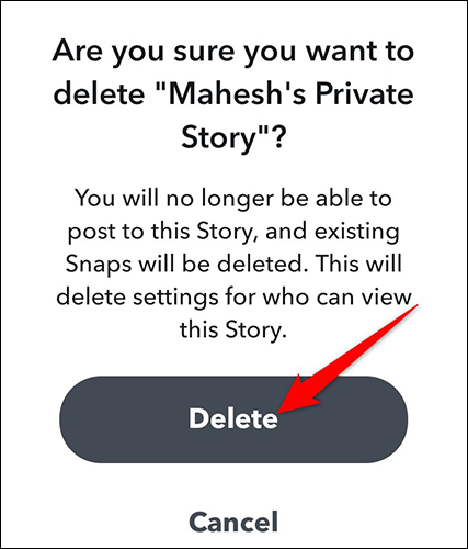 如何在 Snapchat 上制作私人故事
