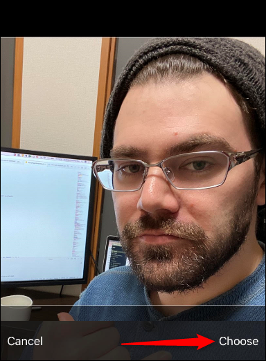 Crop-your-new-photo-and-tap-the-Choose-button.