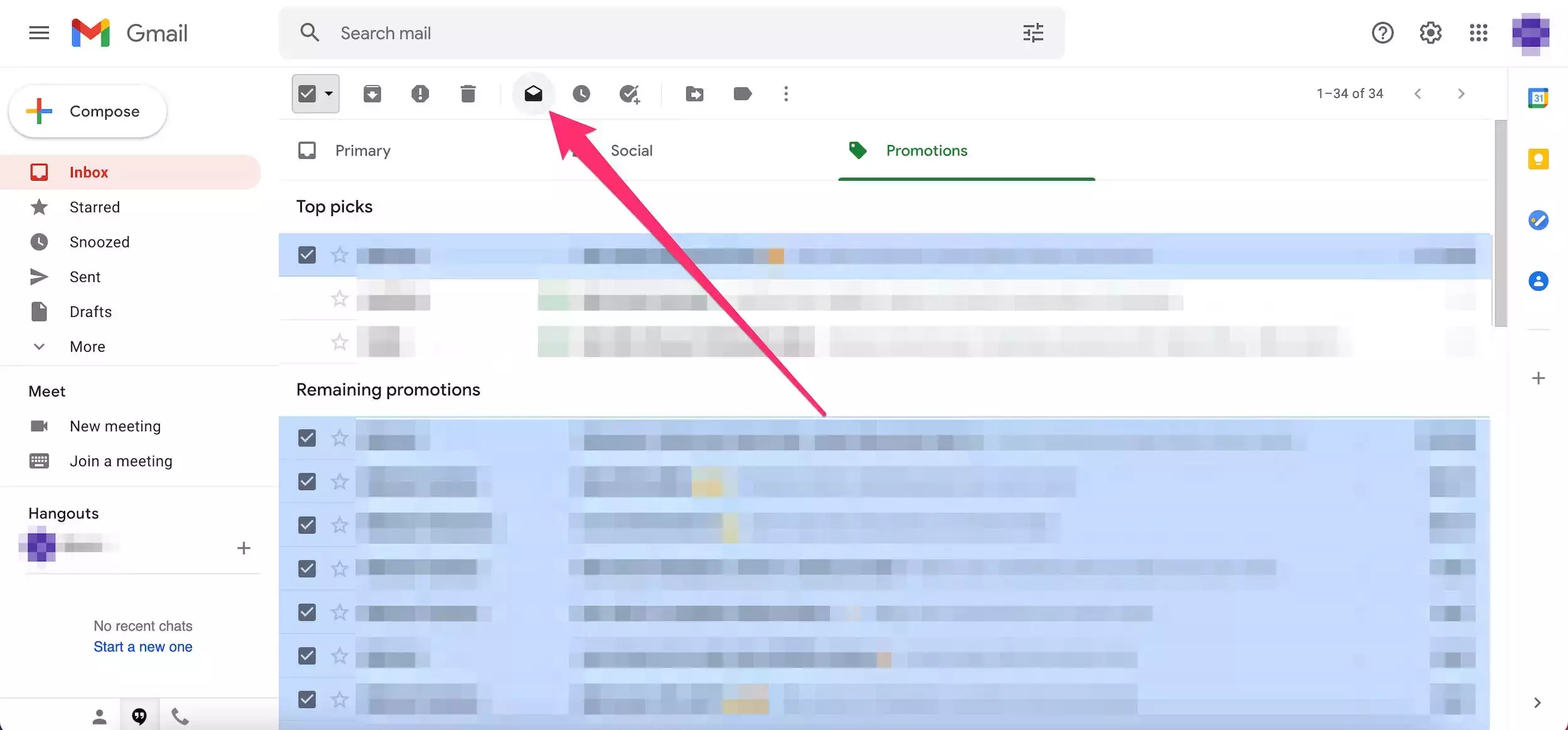 如何在 Gmail 中将所有电子邮件标记为已读 如何在 Gmail 中将所有电子邮件标记为已读