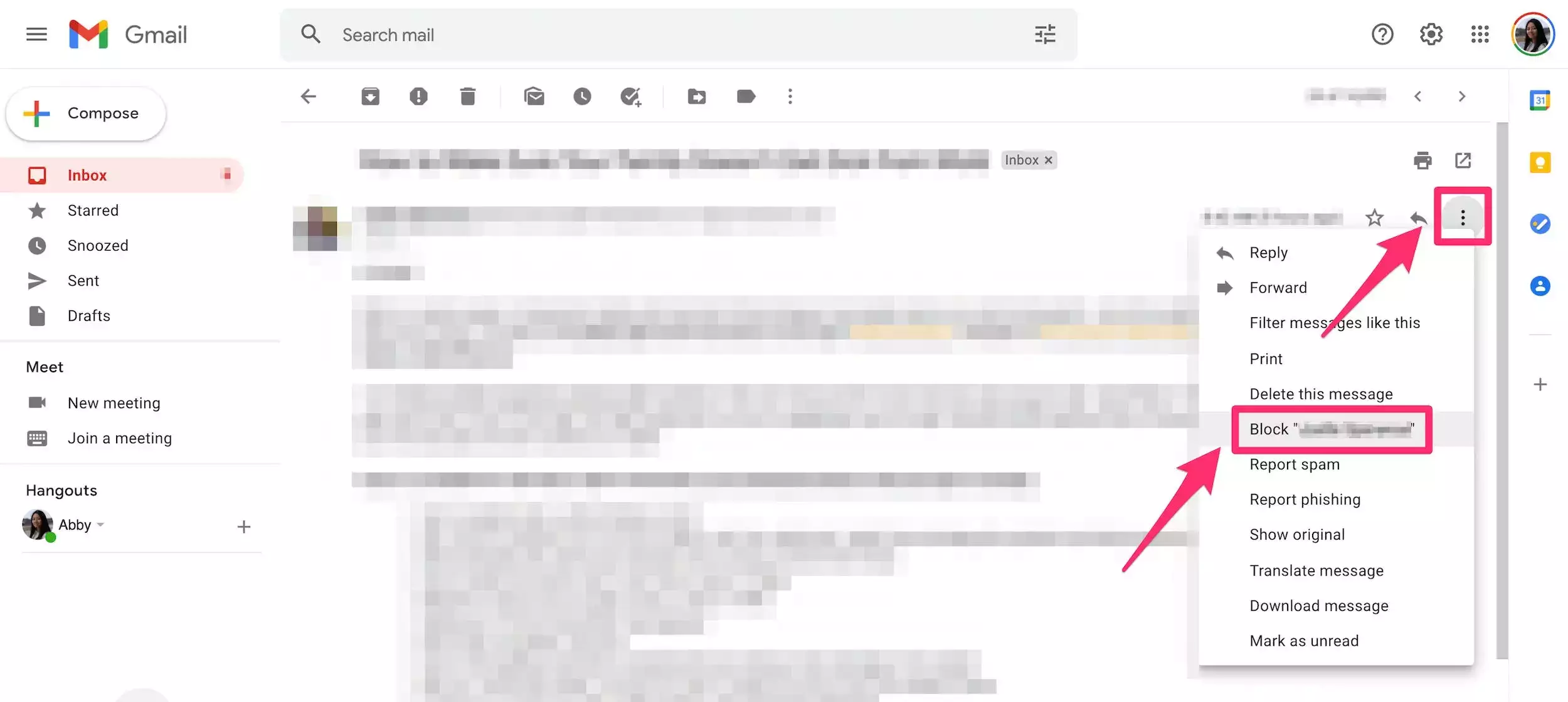 如何在 Gmail 上屏蔽、退订或举报电子邮件 如何在 Gmail 上屏蔽、退订或举报电子邮件