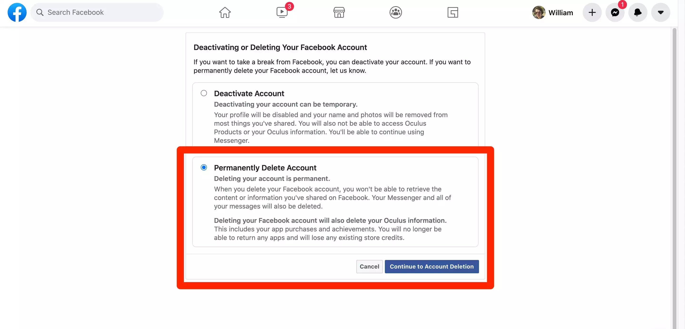 如何在计算机或手机上删除您的 Facebook 帐户并保存您的所有个人数据