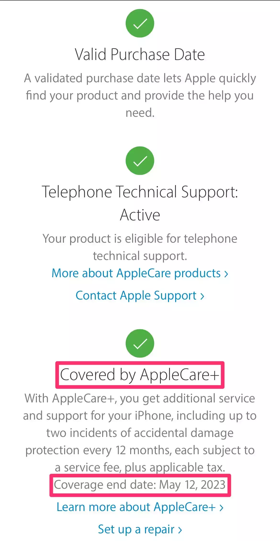 iPhone 保修：如何检查您的设备是否有标准保修或 AppleCare+，以及每个保修提供的内容