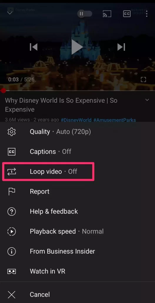如何在计算机或移动应用程序中循环播放 YouTube 视频