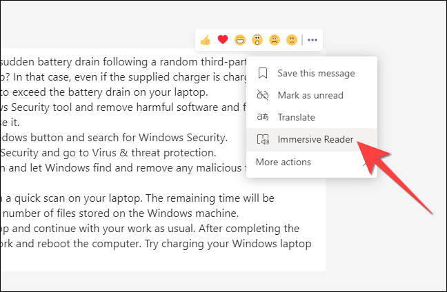 Select-Immersive-Reader-from-the-drop-down