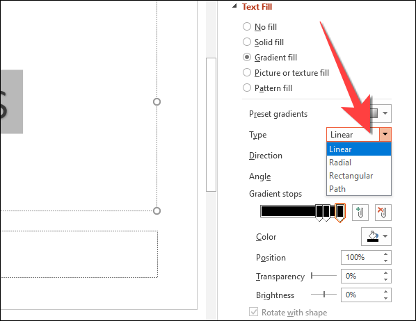 Select-the-gradient-fill-type