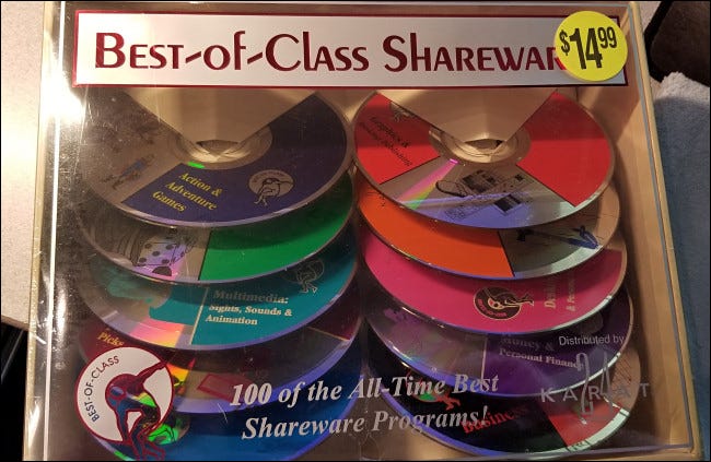 共享软件 CD 的黄金时代 共享软件 CD 的黄金时代