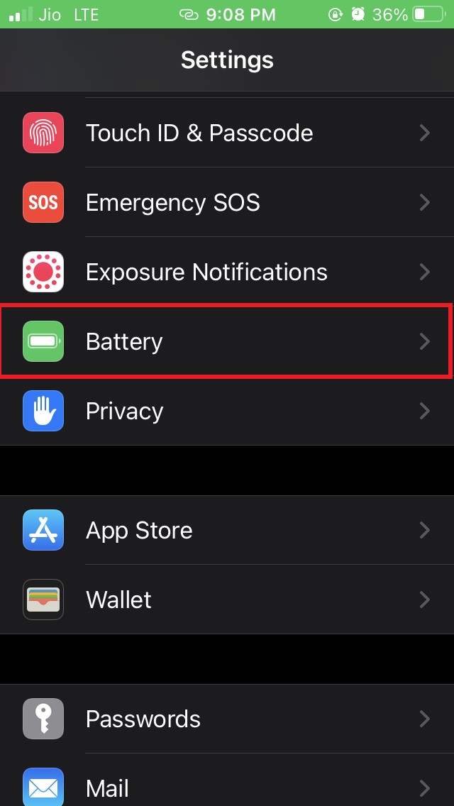 iOS-Battery