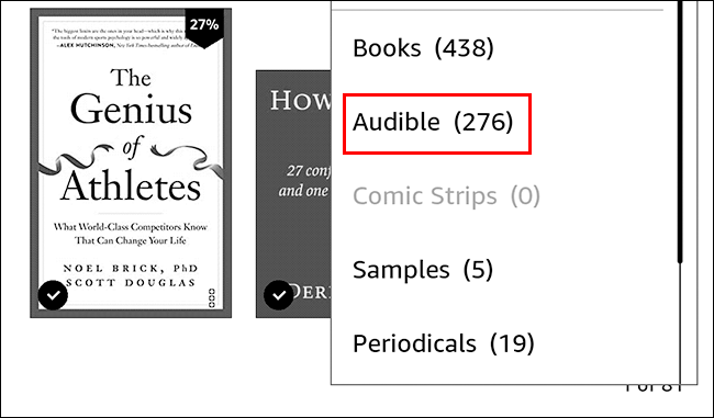 如何在 Kindle 上隐藏有声读物 如何在 Kindle 上隐藏有声读物