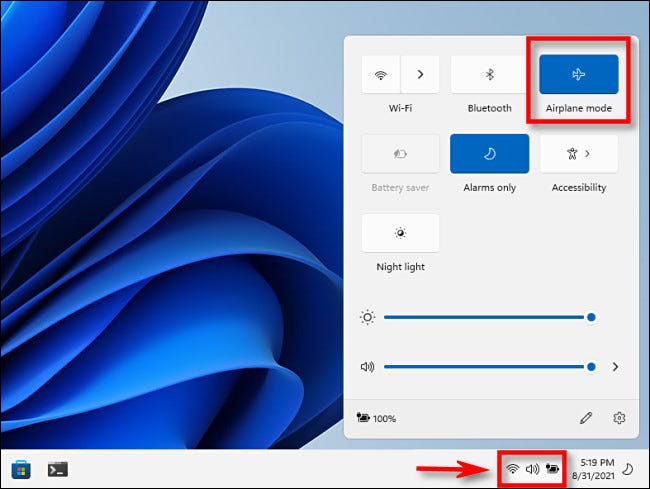 如何在 Windows 11 上打开或关闭飞行模式 如何在 Windows 11 上打开或关闭飞行模式