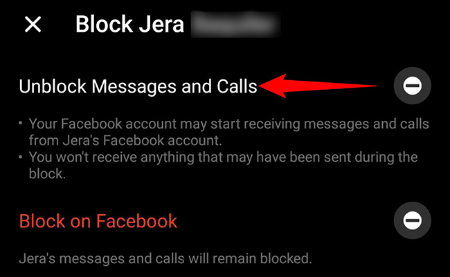 如何在 Facebook Messenger 上解锁某人