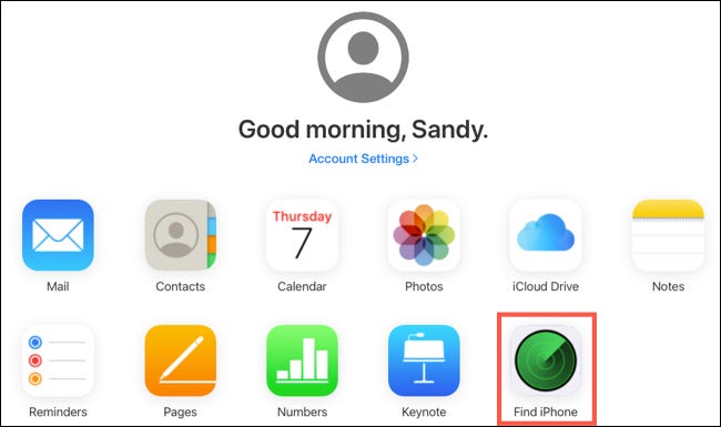 FindMyOniCloud-iPhoneLost