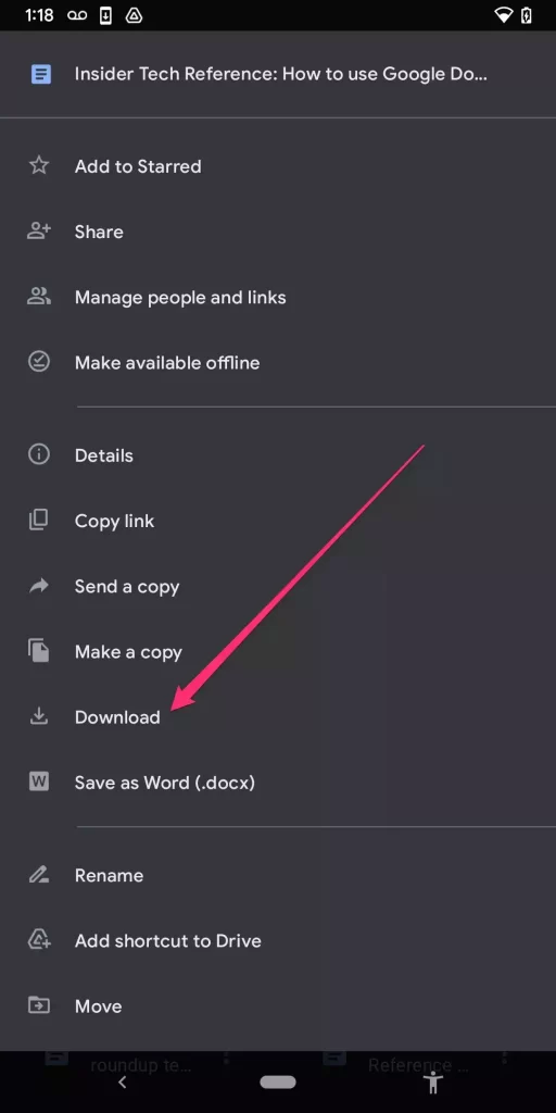 如何从 Google Docs 下载文件以供离线使用或共享 如何从 Google Docs 下载文件以供离线使用或共享