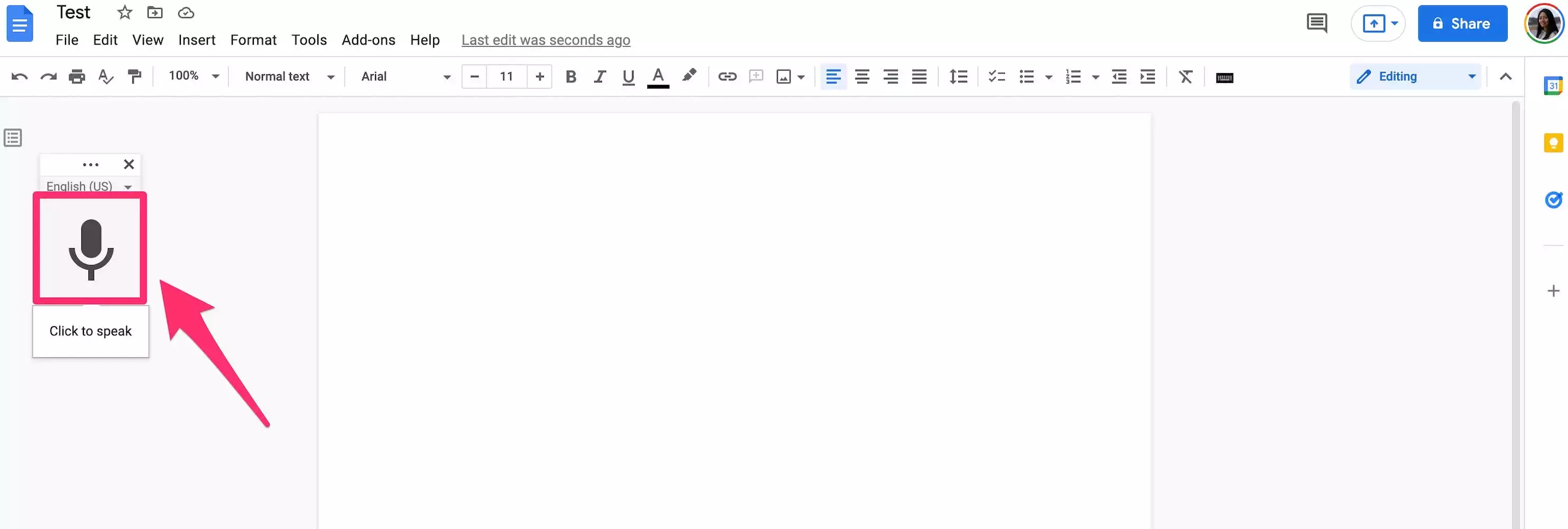 如何在 Google Docs 中使用语音输入来听写您的文本