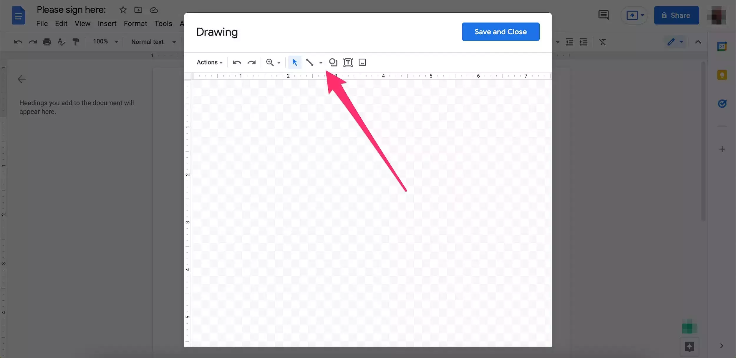 如何使用绘图工具或第三方插件在 Google 文档中插入您的数字签名
