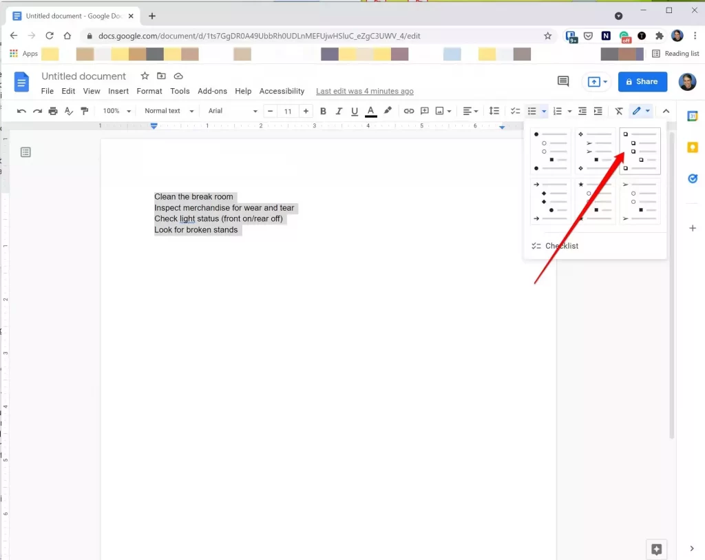 如何在 Google Docs 中添加复选框以创建交互式待办事项列表