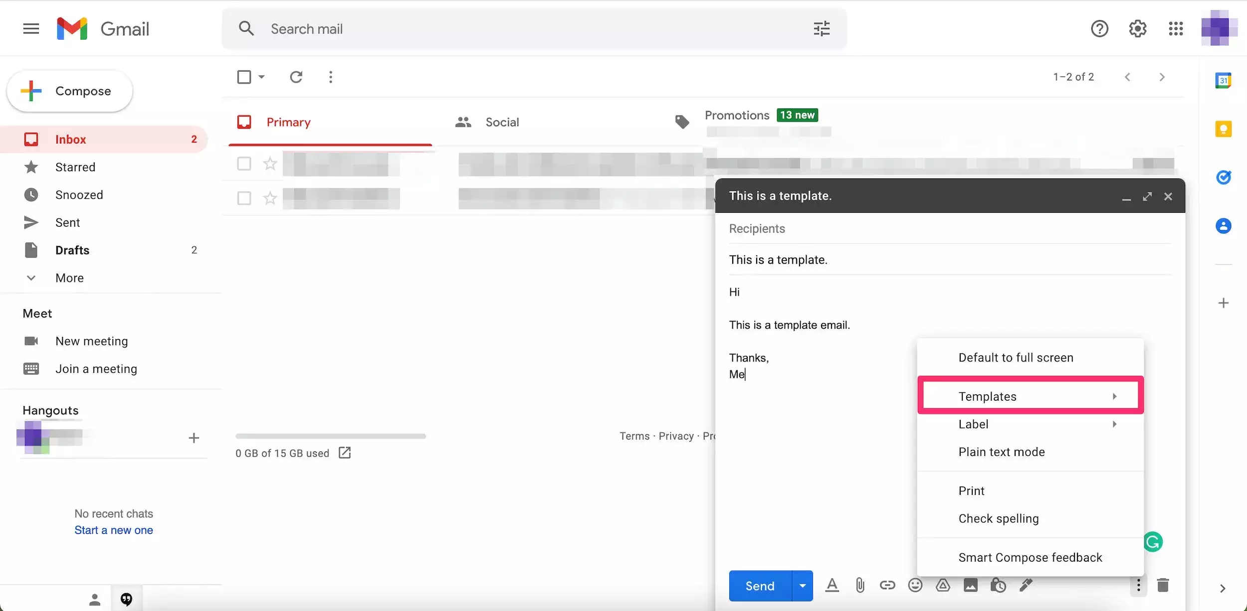 如何创建和使用 Gmail 模板来简化您的工作流程