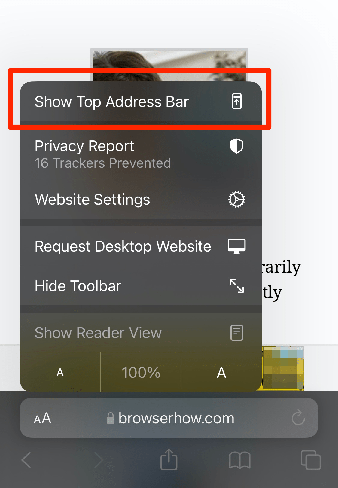 如何将 Safari iPhone 地址栏移动到顶部或底部？