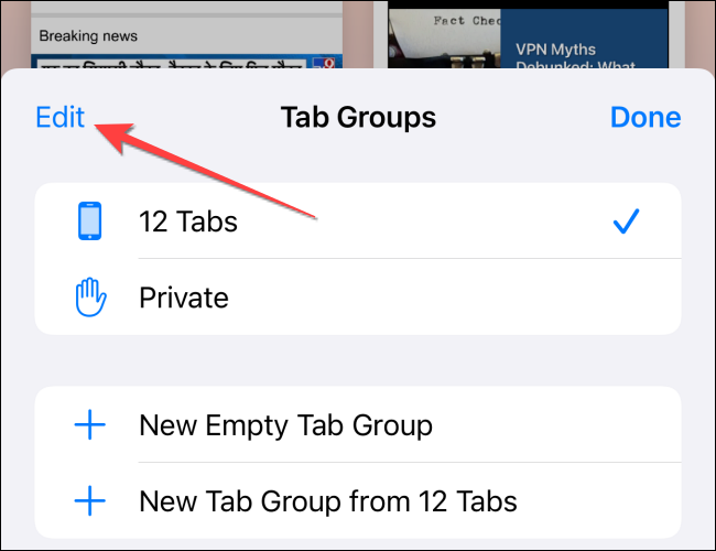Select-edit-from-tab-groups-menu-in-safari-on-iphone