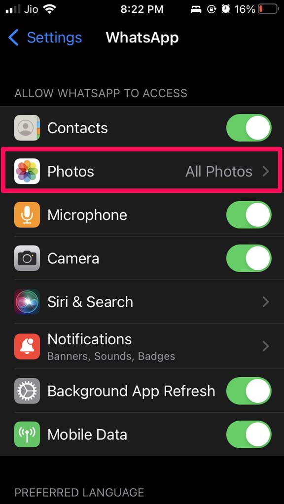 Tap-on-Photos-app-access