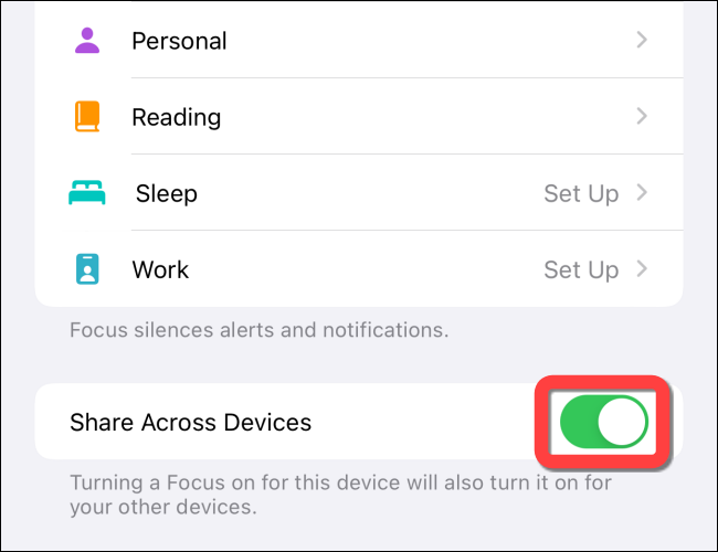 Toggle-of-the-Share-Across-Devices-option-on-iphone-or-ipad