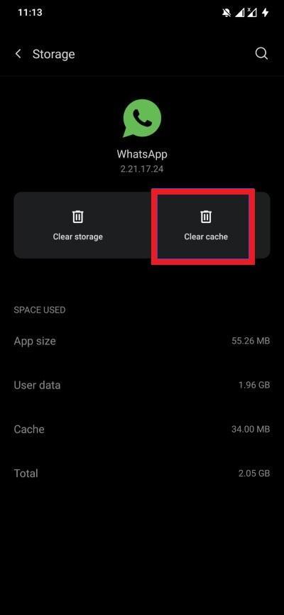 WhatsApp-Clear-Cache