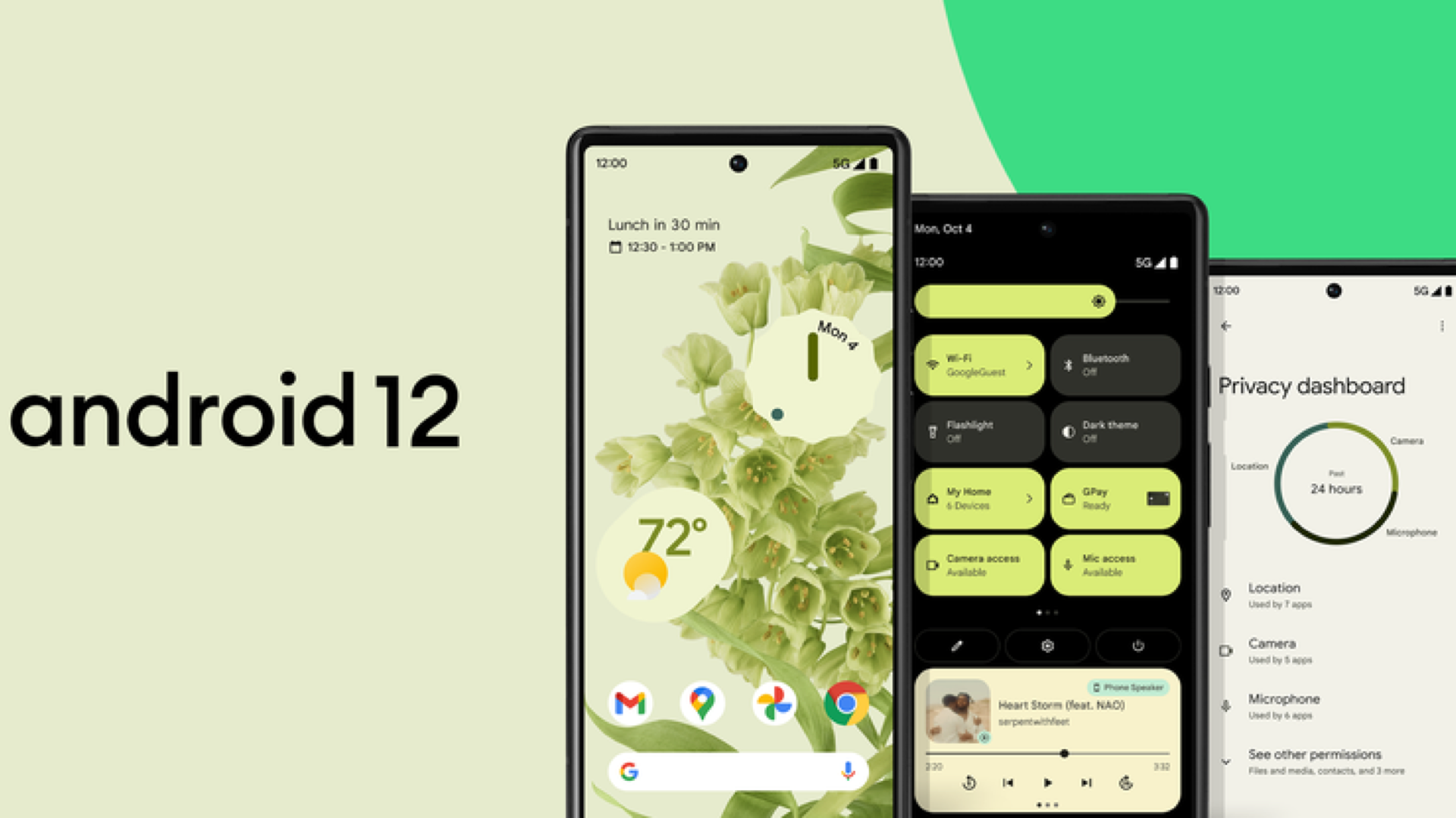 Android 12 今天开始为这些 Pixel 手机推出